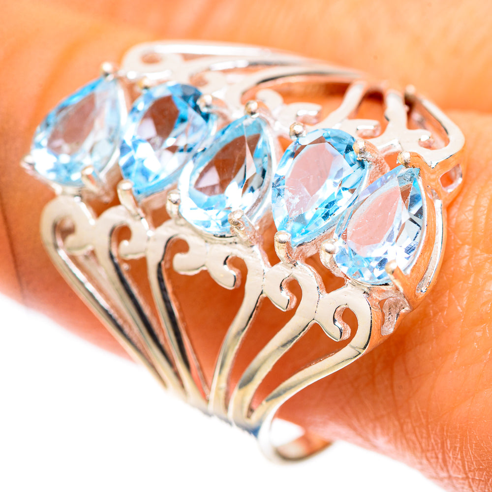 Blue Topaz Ring Size 10.25 (925 Sterling Silver) RING138499