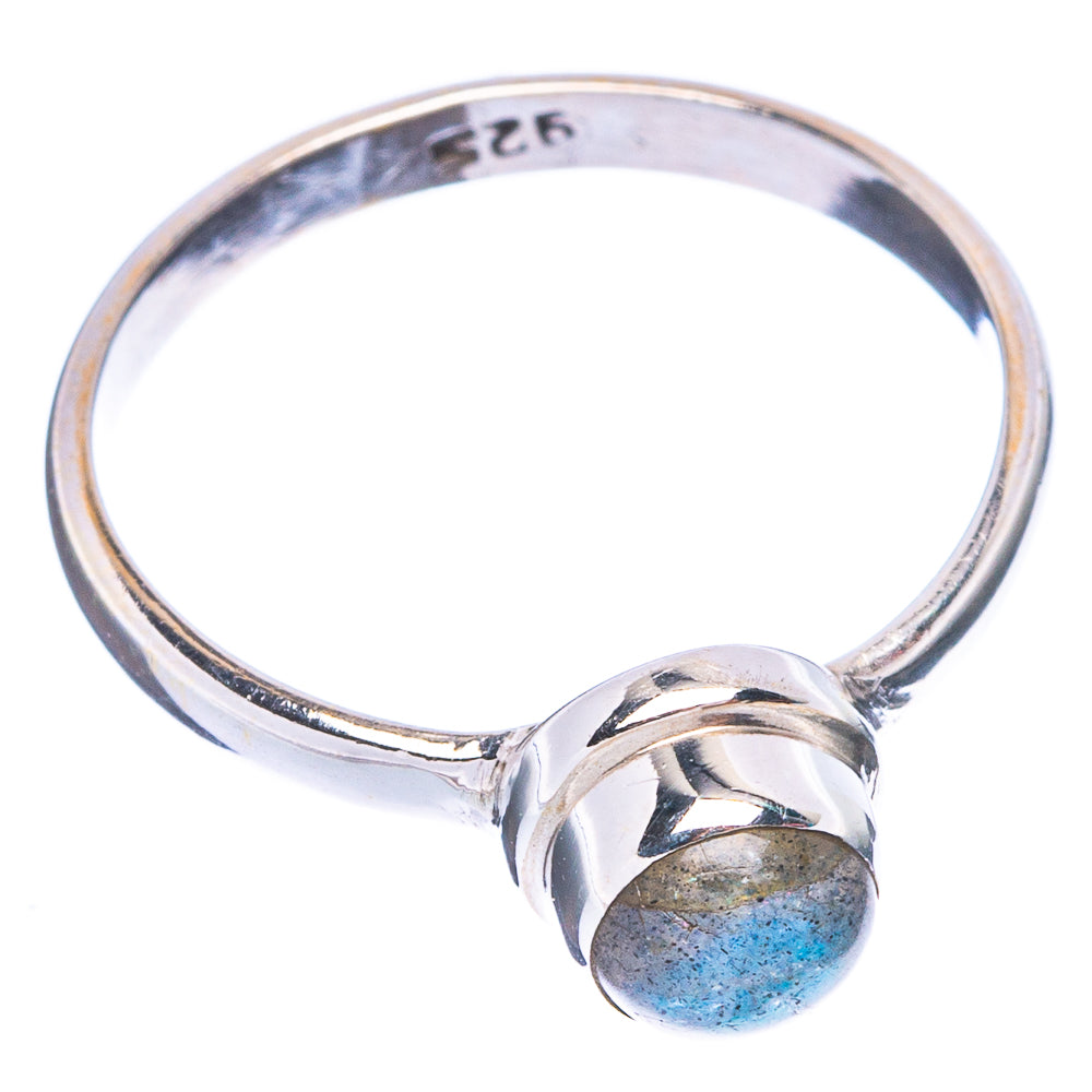 Labradorite Dainty Ring Size 8 (925 Sterling Silver) R5259