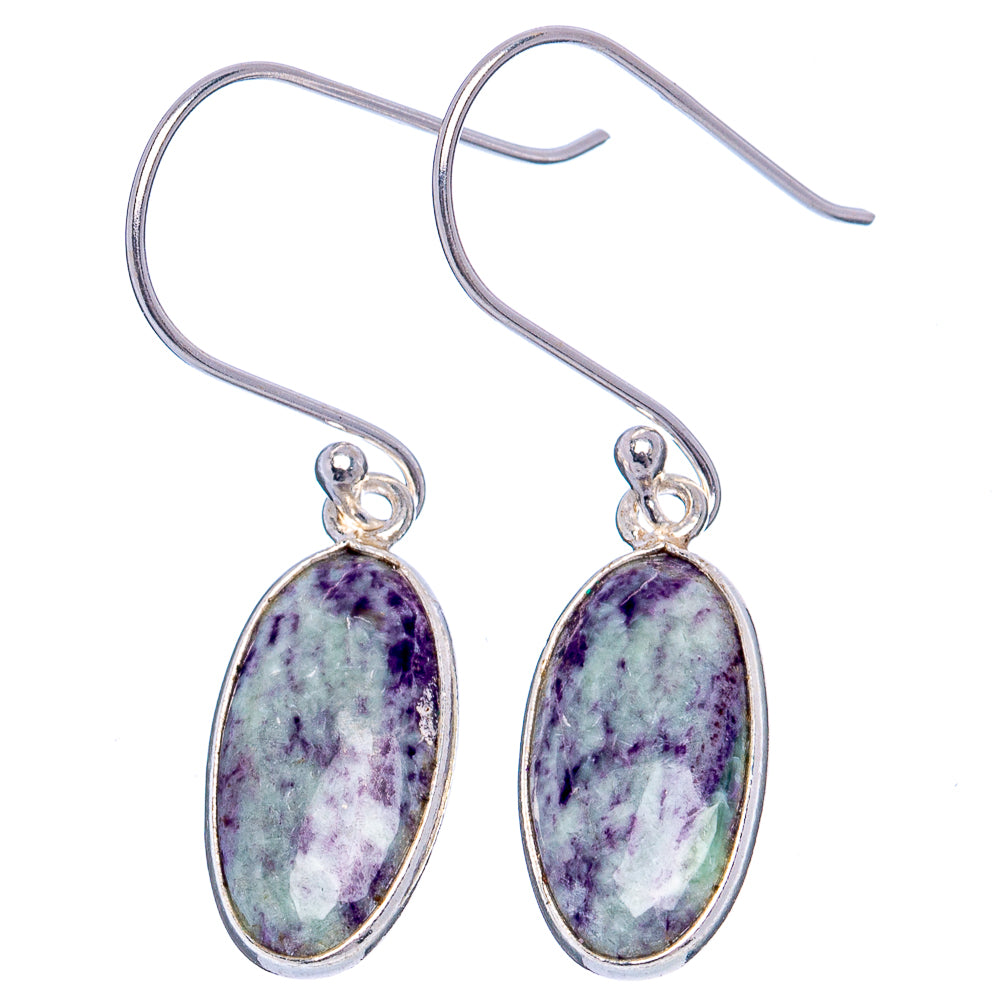 Kammererite Earrings 1 3/8" (.925 Sterling Silver)