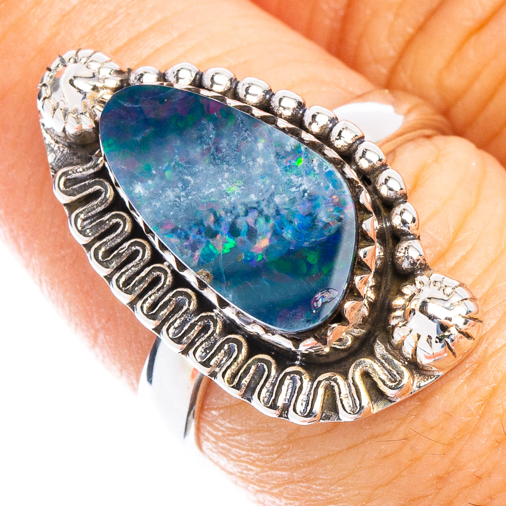 Rare Doublet Opal Ring Size 7.25 (925 Sterling Silver) R6660