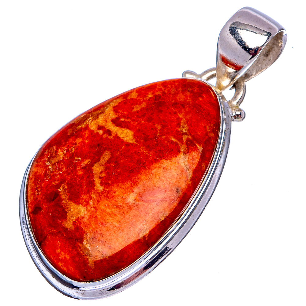 Sponge Coral Pendant 1 1/2" (.925 Sterling Silver)