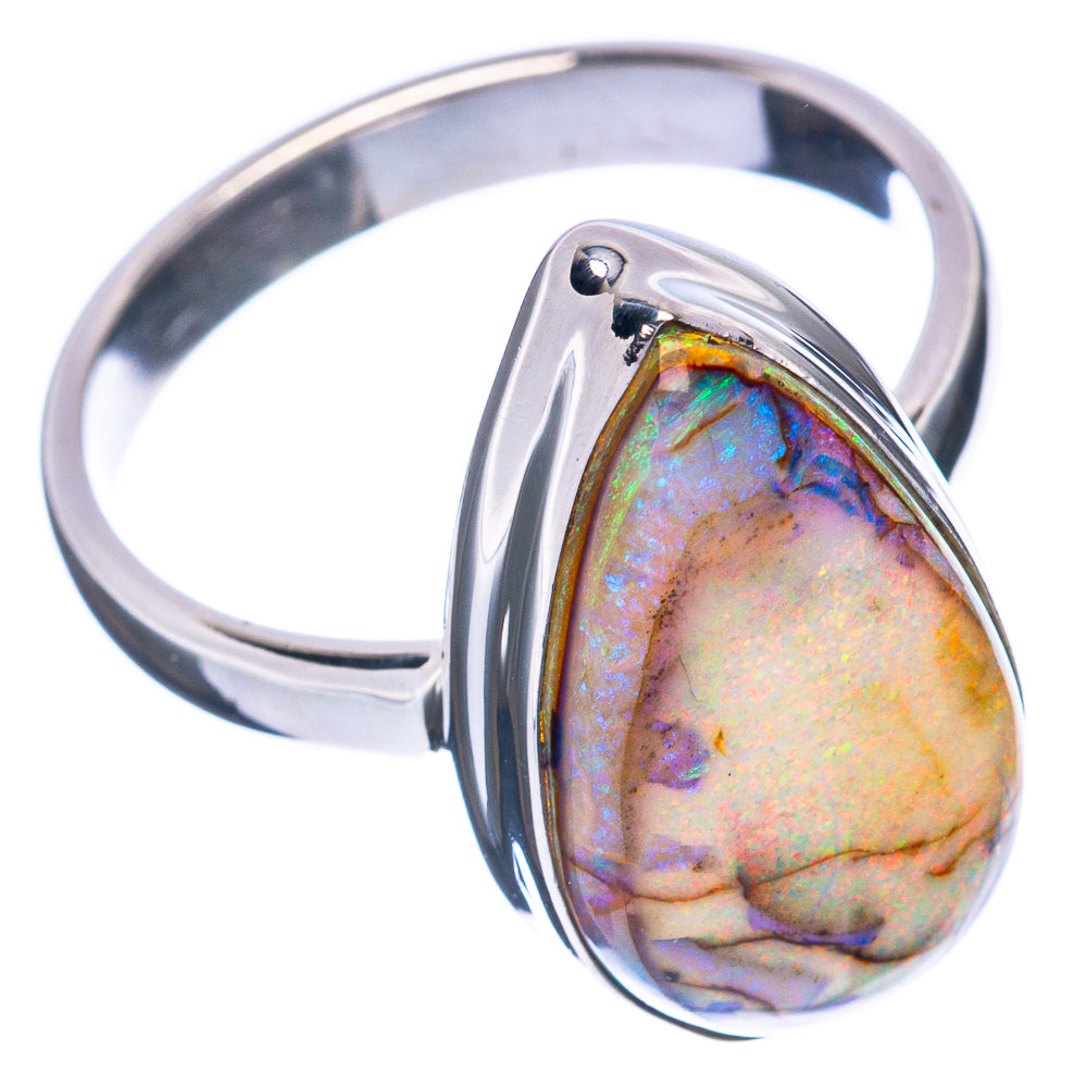 Rare Sterling Opal Ring Size 8.25 (925 Sterling Silver) R2916