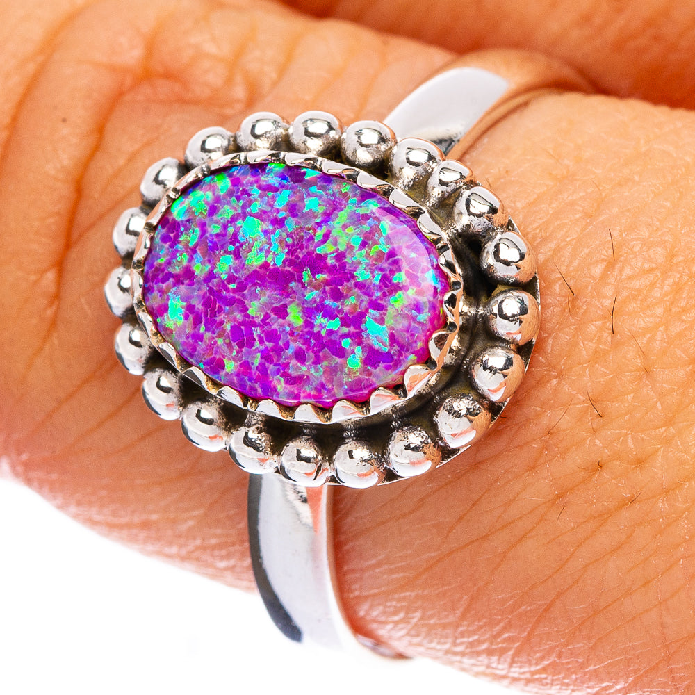 Synthetic Opal Ring Size 9 (925 Sterling Silver) R146310