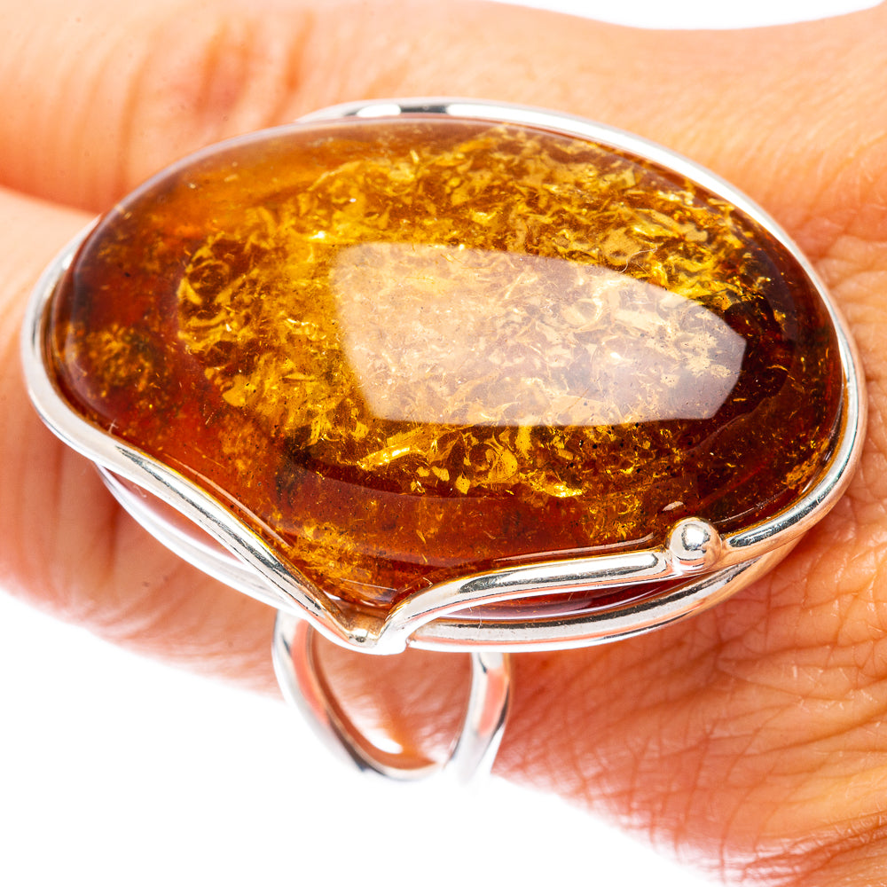 Baltic Amber Ring Size 11 (925 Sterling Silver) R1900