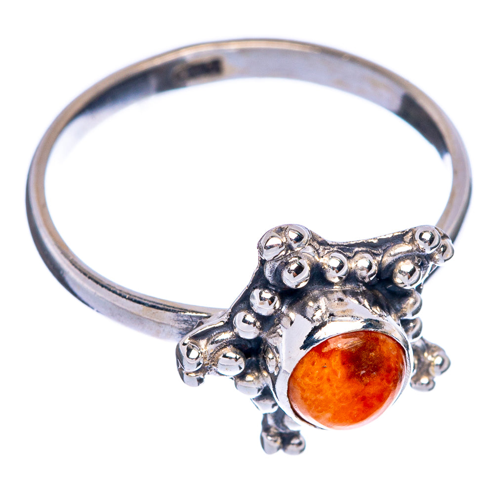 Sponge Coral Dainty Ring Size 5.75 (925 Sterling Silver) R145692