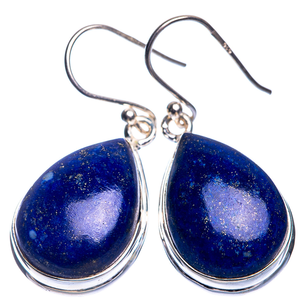 Lapis Lazuli Earrings 1 3/8" (925 Sterling Silver) E432757