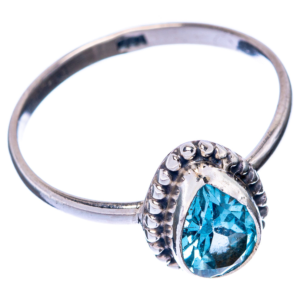 Blue Topaz Dainty Ring Size 9 (925 Sterling Silver) R145079