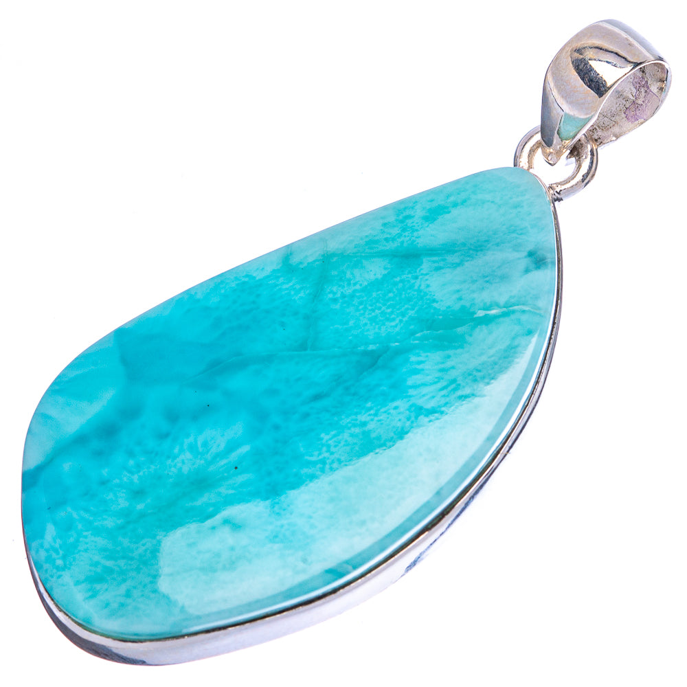 Larimar Pendant 1 7/8" (925 Sterling Silver) P43103