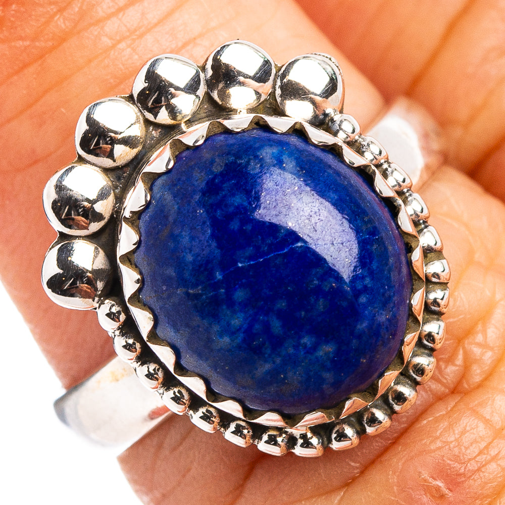 Lapis Lazuli Ring Size 6.25 (.925 Sterling Silver)
