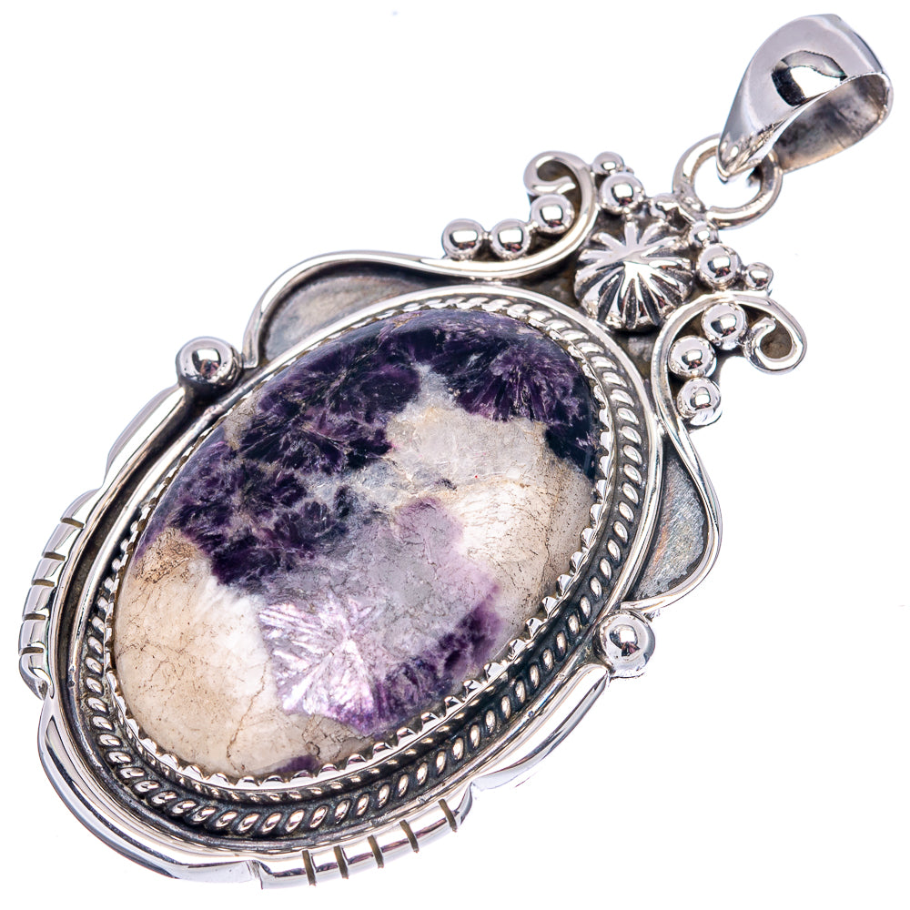 Premium Lepidolite Pendant 2 1/8" (.925 Sterling Silver)