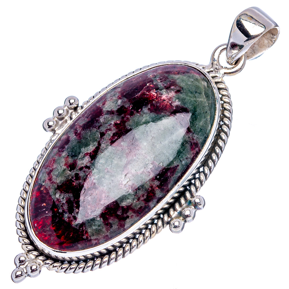 Premium Eudialyte Pendant 2 1/8" (.925 Sterling Silver)