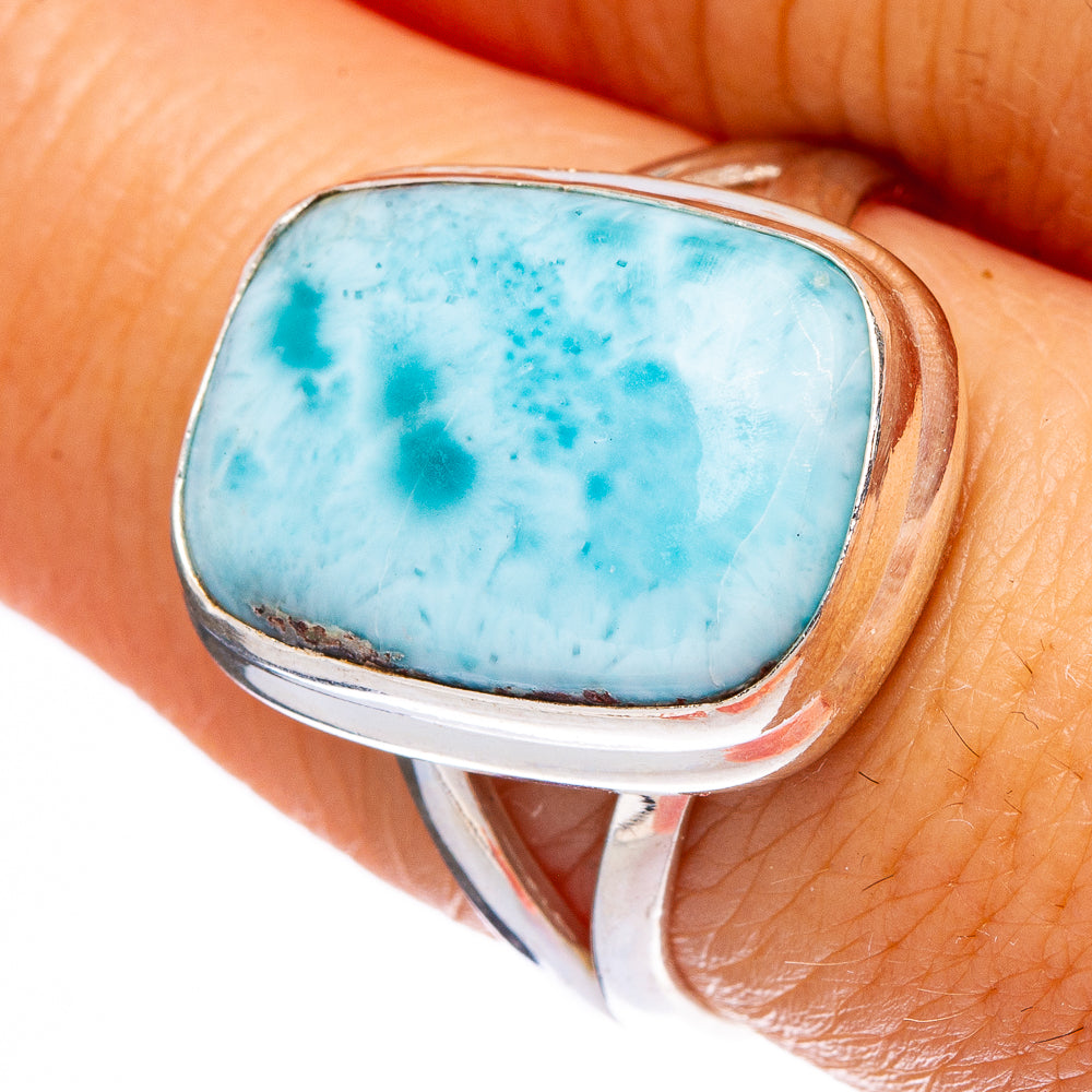 Larimar Ring Size 8.25 (925 Sterling Silver) R146252