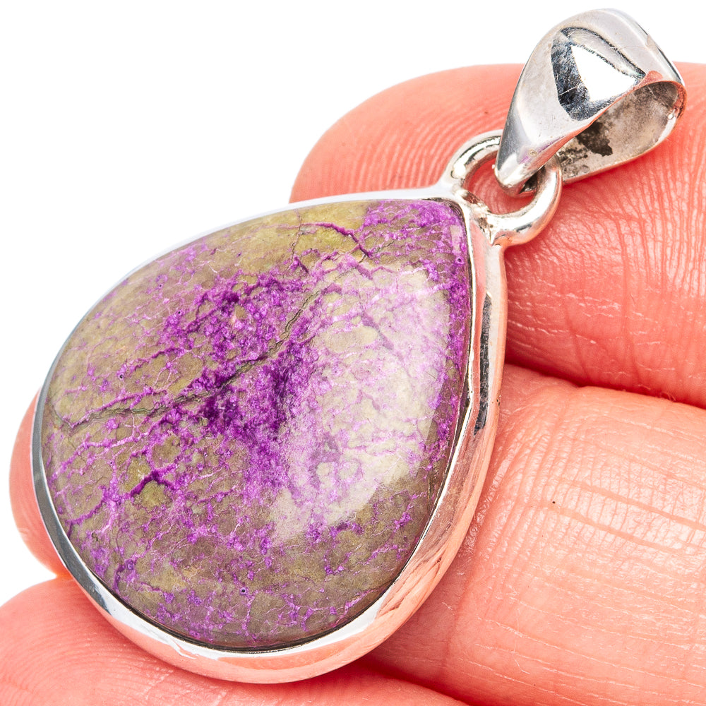 Stichtite Pendant 1 3/8" (925 Sterling Silver) P43393