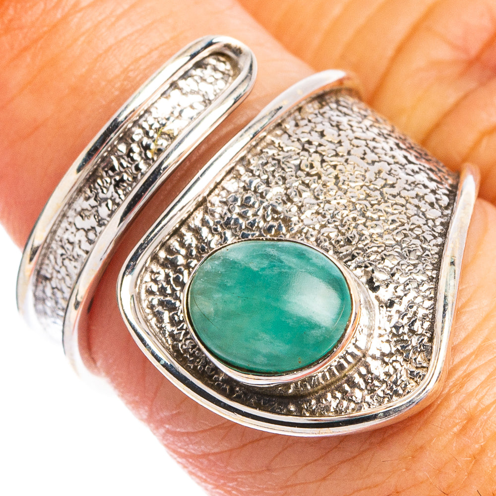 Dainty Amazonite Ring Size 7 (925 Sterling Silver) R8652