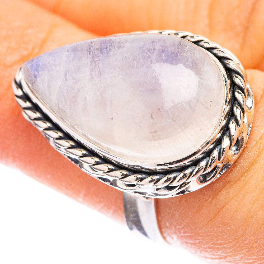 Rainbow Moonstone Ring Size 6.75 (925 Sterling Silver) R142667