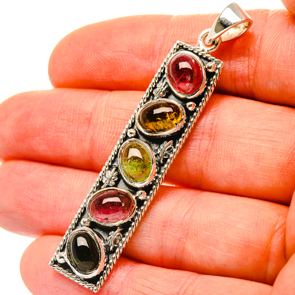 Signature Tourmaline Pendant 2 1/4" (925 Sterling Silver) PD37856