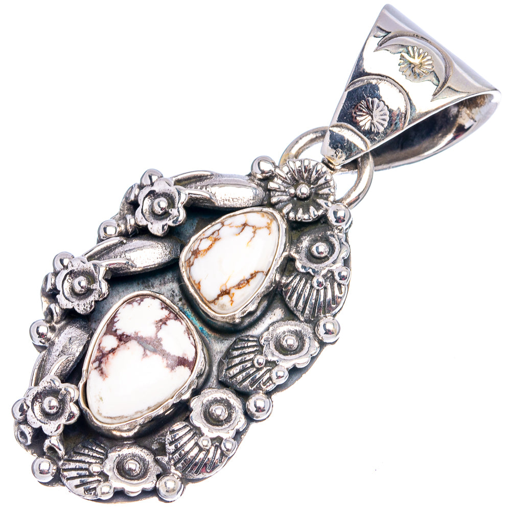 Exclusive Wild Horse Jasper Pendant 2 1/8" (.925 Sterling Silver)