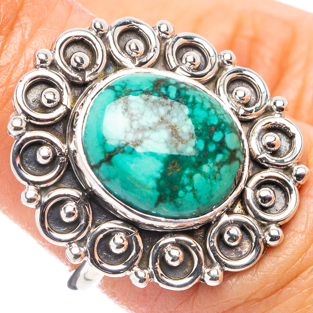 Premium Turquoise Ring Size 6 (.925 Sterling Silver)