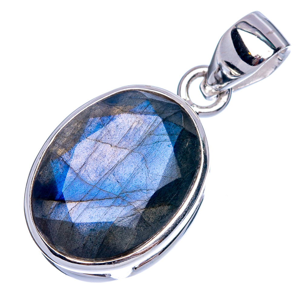 Labradorite Pendant 1 1/8" (925 Sterling Silver) P40312