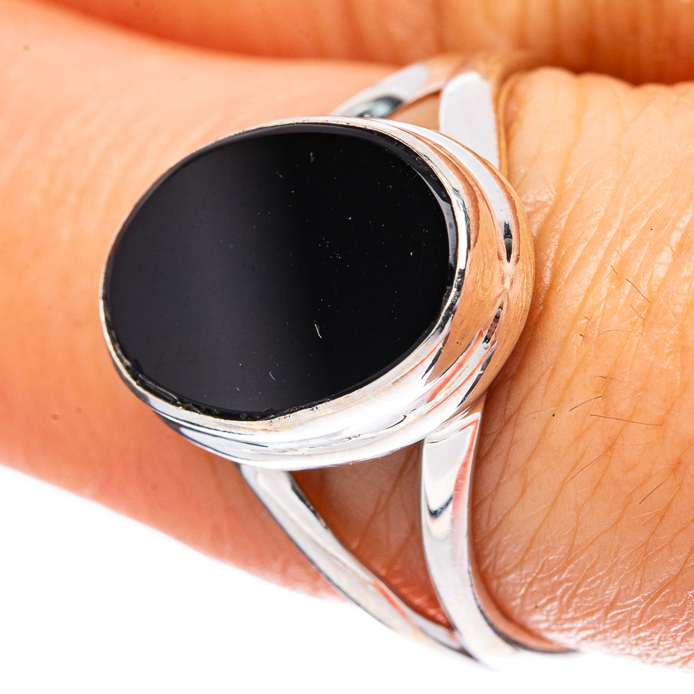 Shungite 925 Sterling Silver Ring Size 8 (925 Sterling Silver) R3862