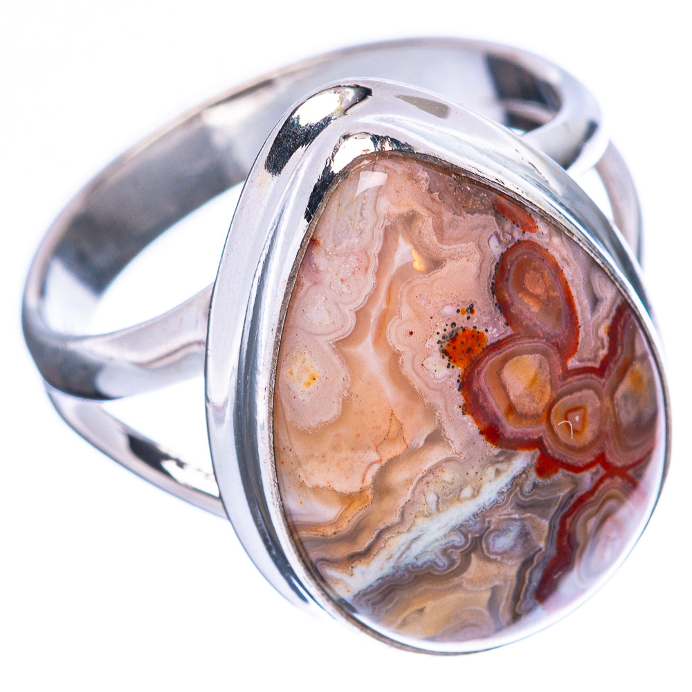 Laguna Lace Agate 925 Sterling Silver Ring Size 7 (925 Sterling Silver) R3907