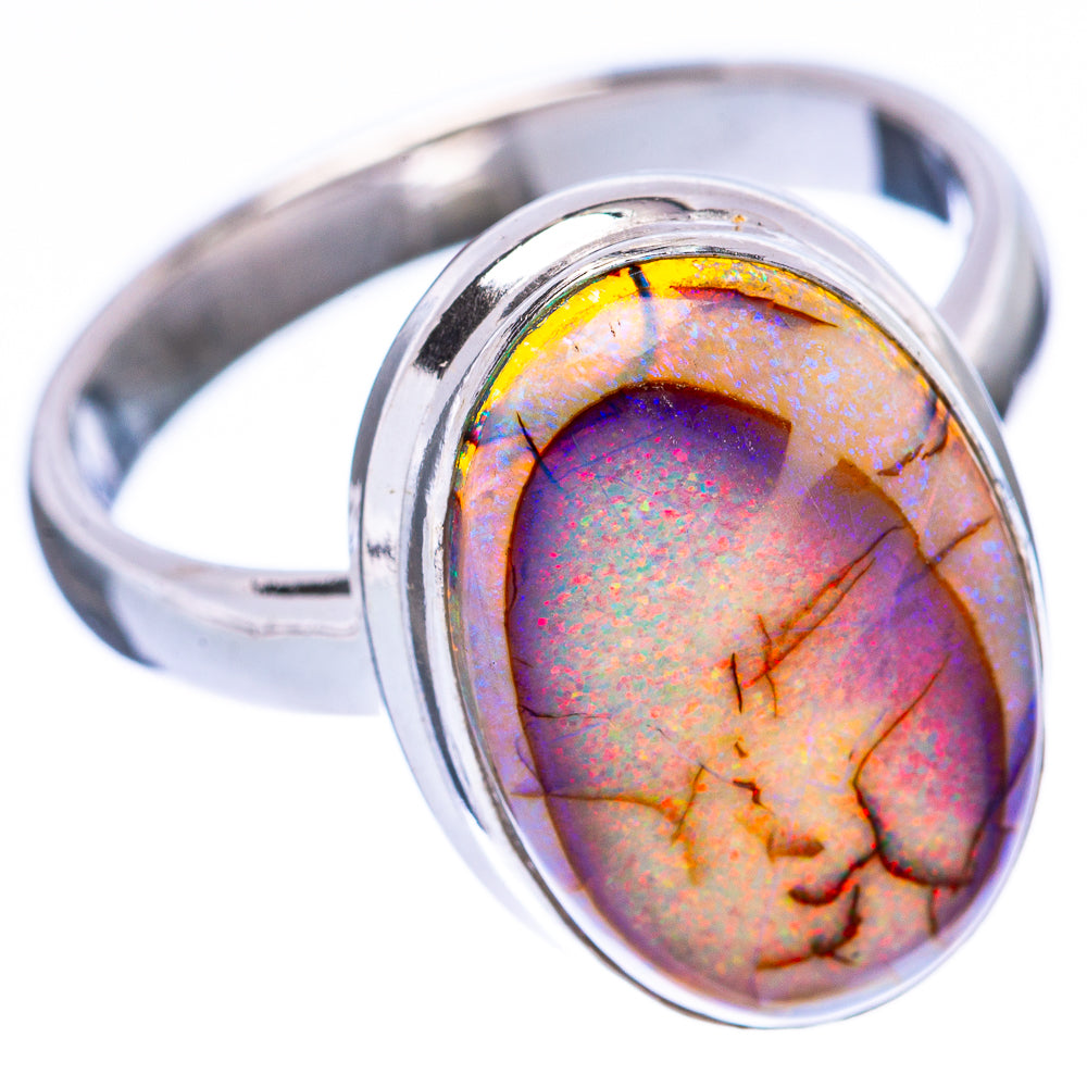 Rare Sterling Opal Ring Size 8.25 (925 Sterling Silver) R2164