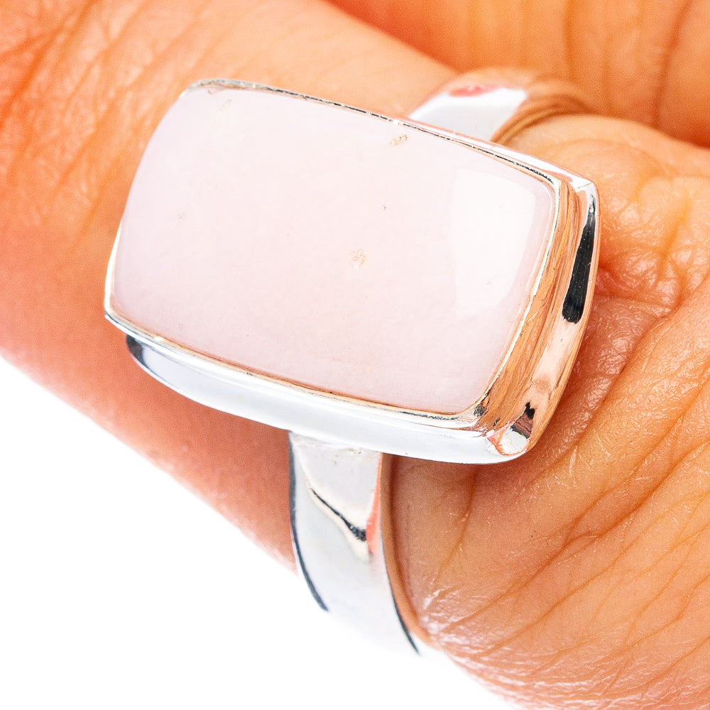 Pink Opal Ring Size 6.75 (925 Sterling Silver) R4982