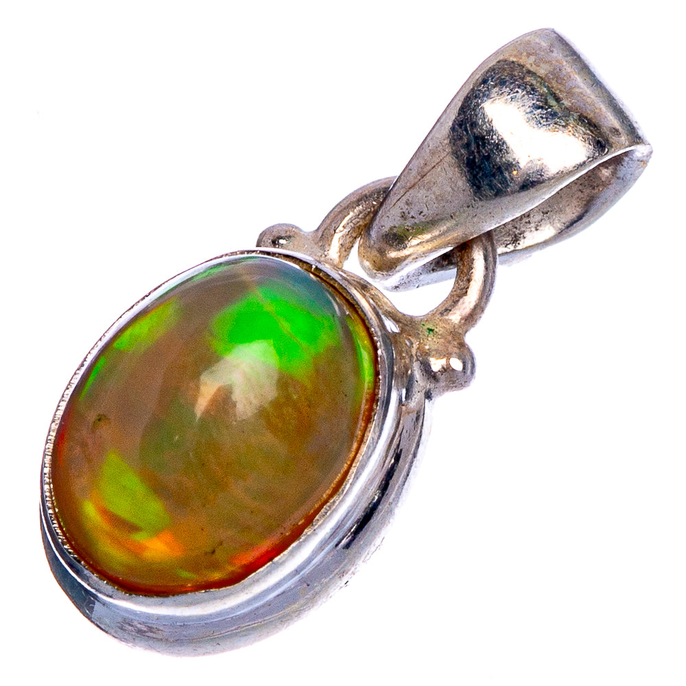Rare Ethiopian Opal Pendant 3/4" (925 Sterling Silver) P40657