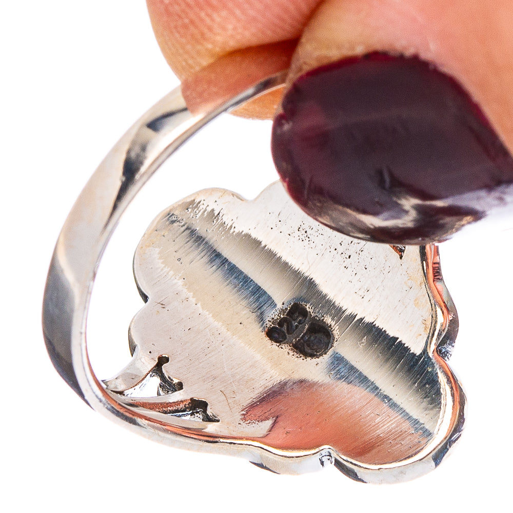 Arizona Turquoise Native Style Ring Size 8.75 (.925 Sterling Silver)