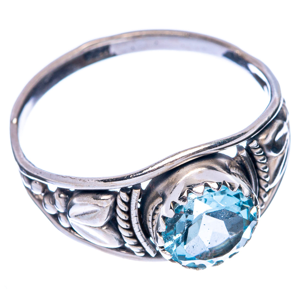 Blue Topaz Dainty Ring Size 8 (925 Sterling Silver) R145790