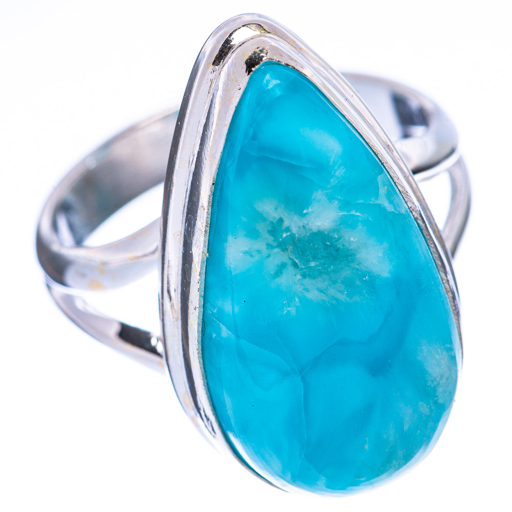 Larimar Ring Size 7.5 (925 Sterling Silver) R2205