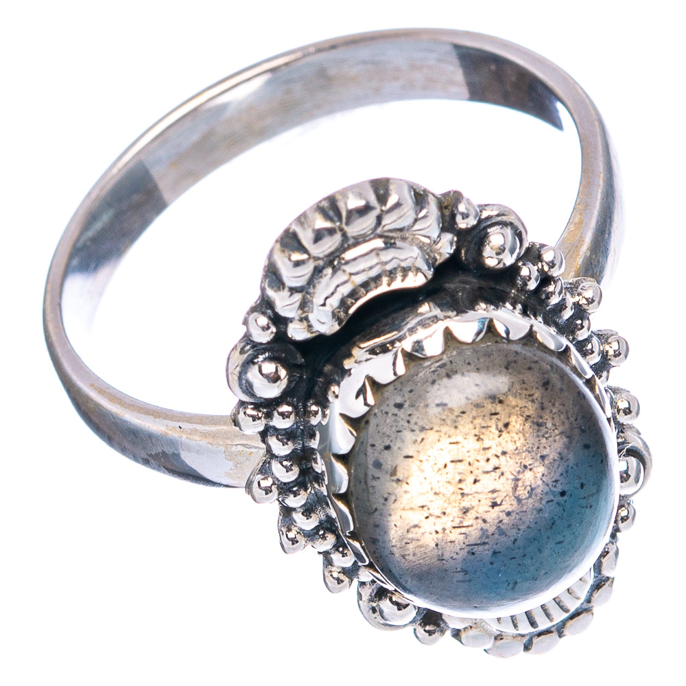 Labradorite Ring Size 8.5 (.925 Sterling Silver)