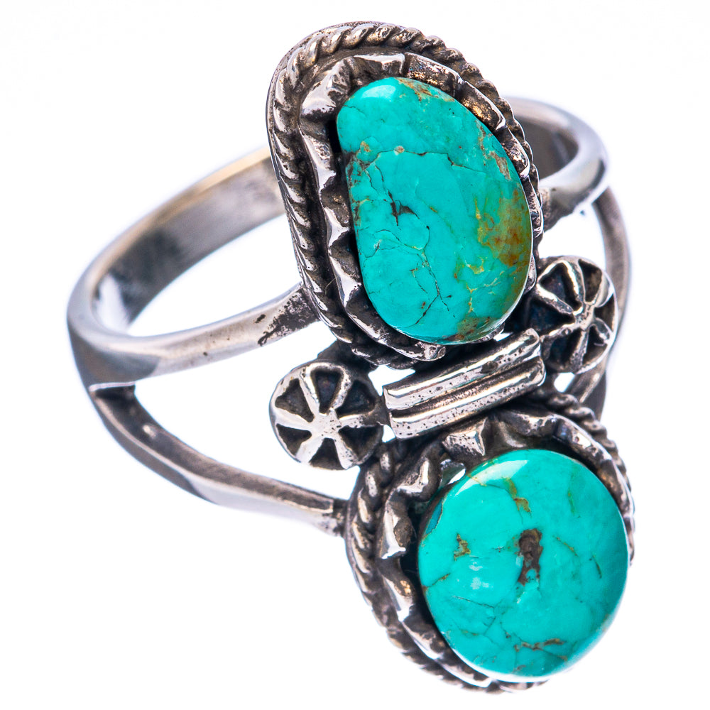Rare Arizona Turquoise Ring Size 7.75 (925 Sterling Silver) R3095