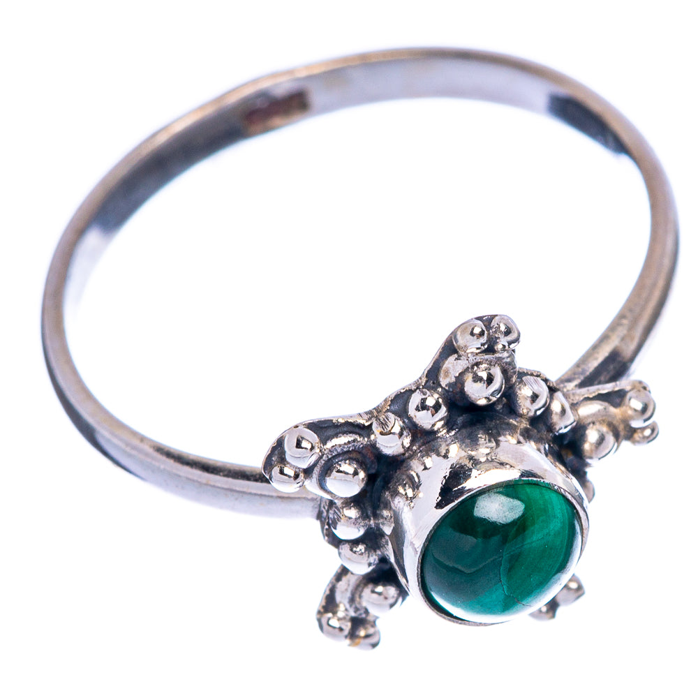Malachite Dainty Ring Size 7 (925 Sterling Silver) R145719