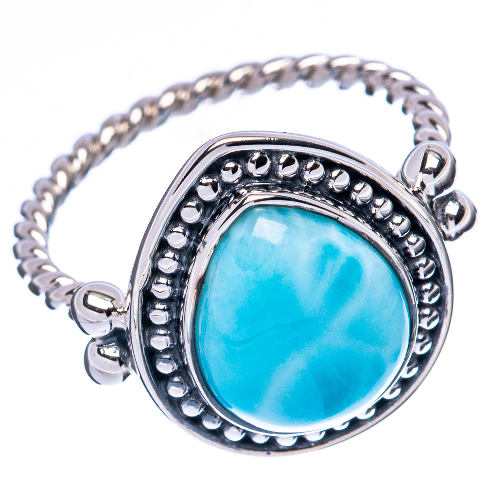 Asc Premium Larimar Ring Size 8 (925 Sterling Silver) R3503