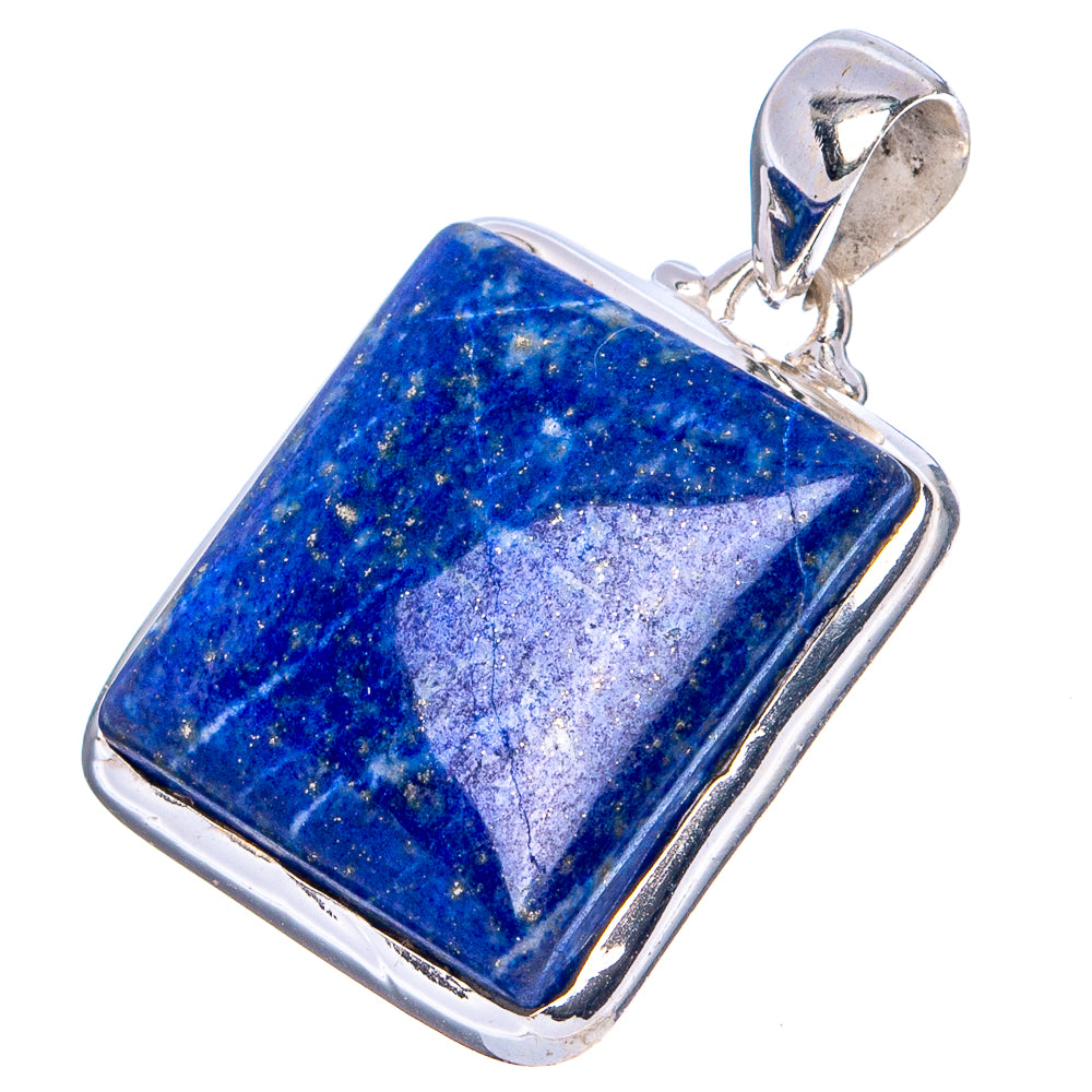 Lapis Lazuli Pendant 1 1/8" (.925 Sterling Silver)