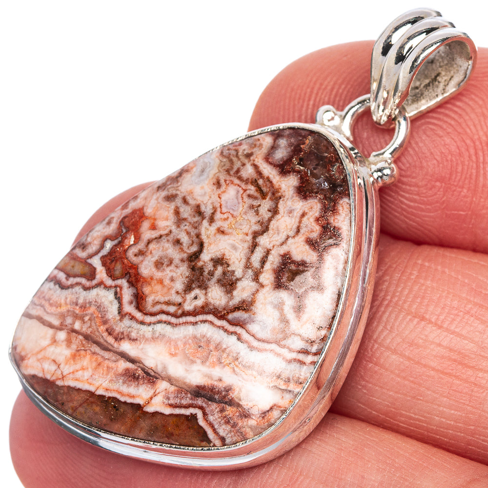 Rosetta Jasper Pendant 1 5/8" (925 Sterling Silver) P40743