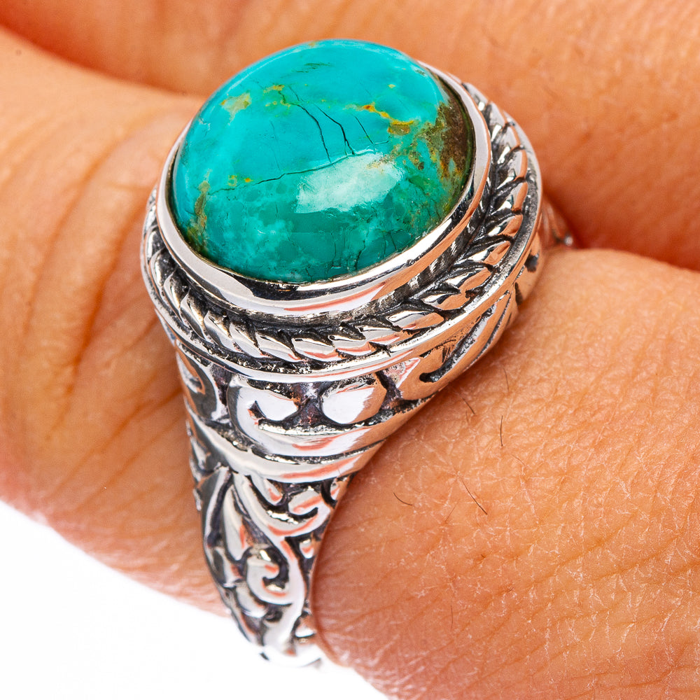 Chrysocolla Ring Size 8.5 (925 Sterling Silver) R146048