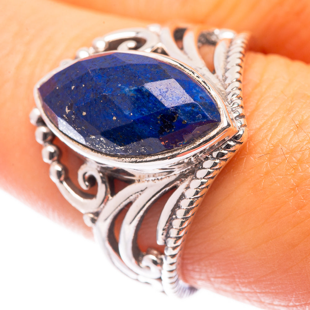 Lapis Lazuli Ring Size 8.25 (925 Sterling Silver) R140907