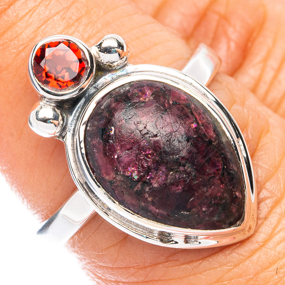 Premium Russian Eudialyte, Garnet Ring Size 6.75 (925 Sterling Silver) R7628