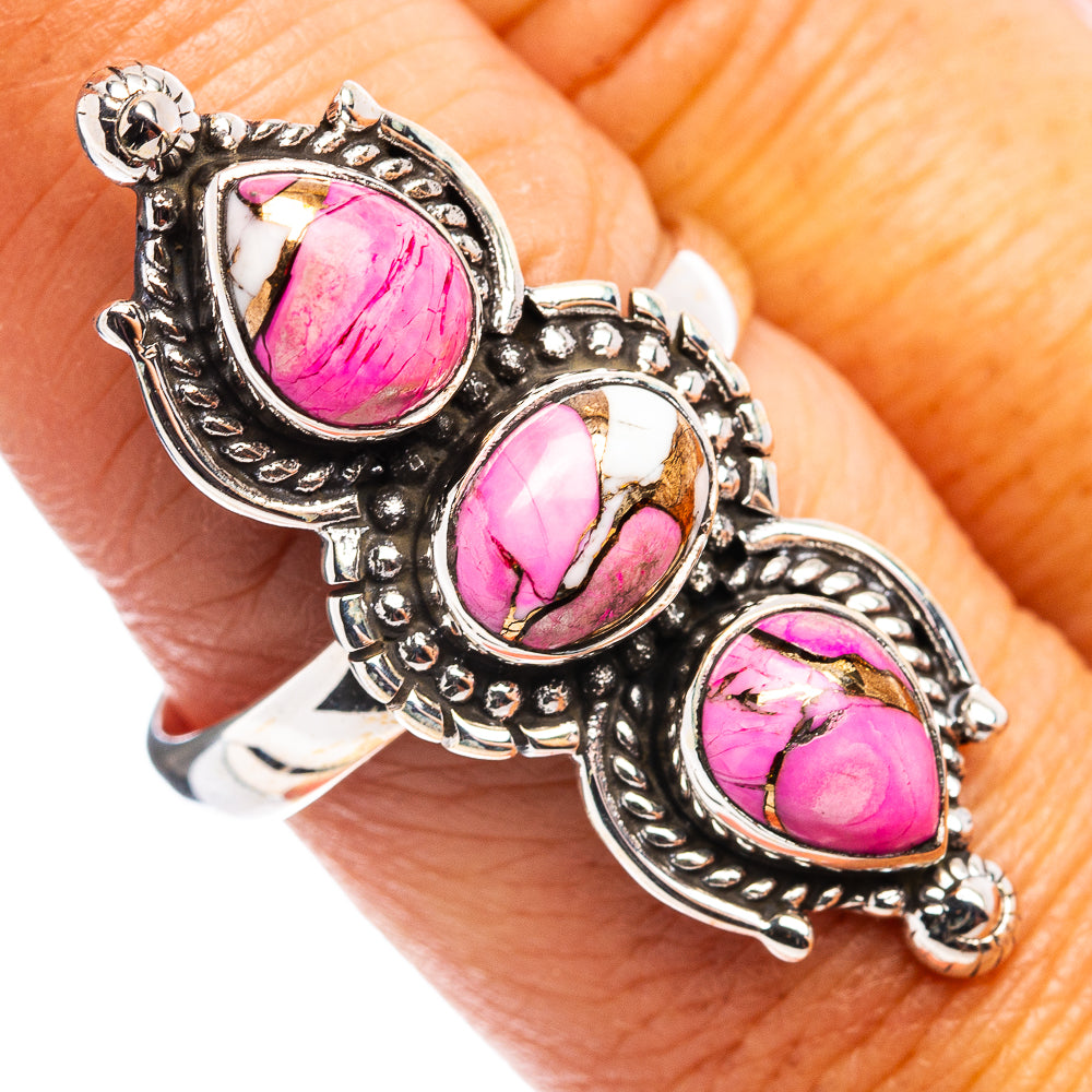 Cotton Candy Turquoise Ring Size 9 (.925 Sterling Silver)