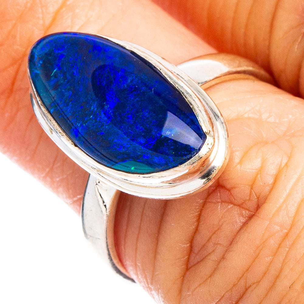 Rare Triplet Opal Ring Size 6.5 (.925 Sterling Silver)