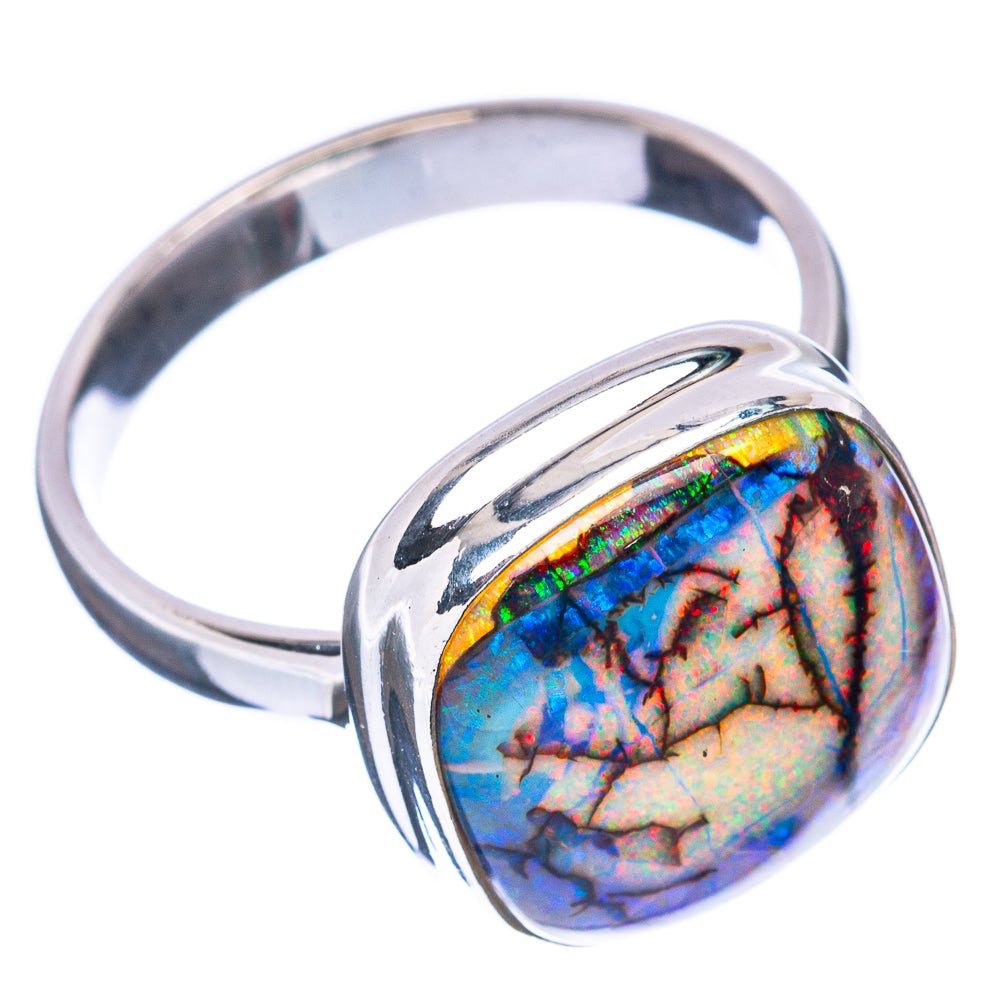 Rare Sterling Opal Ring Size 8.25 (925 Sterling Silver) R2835