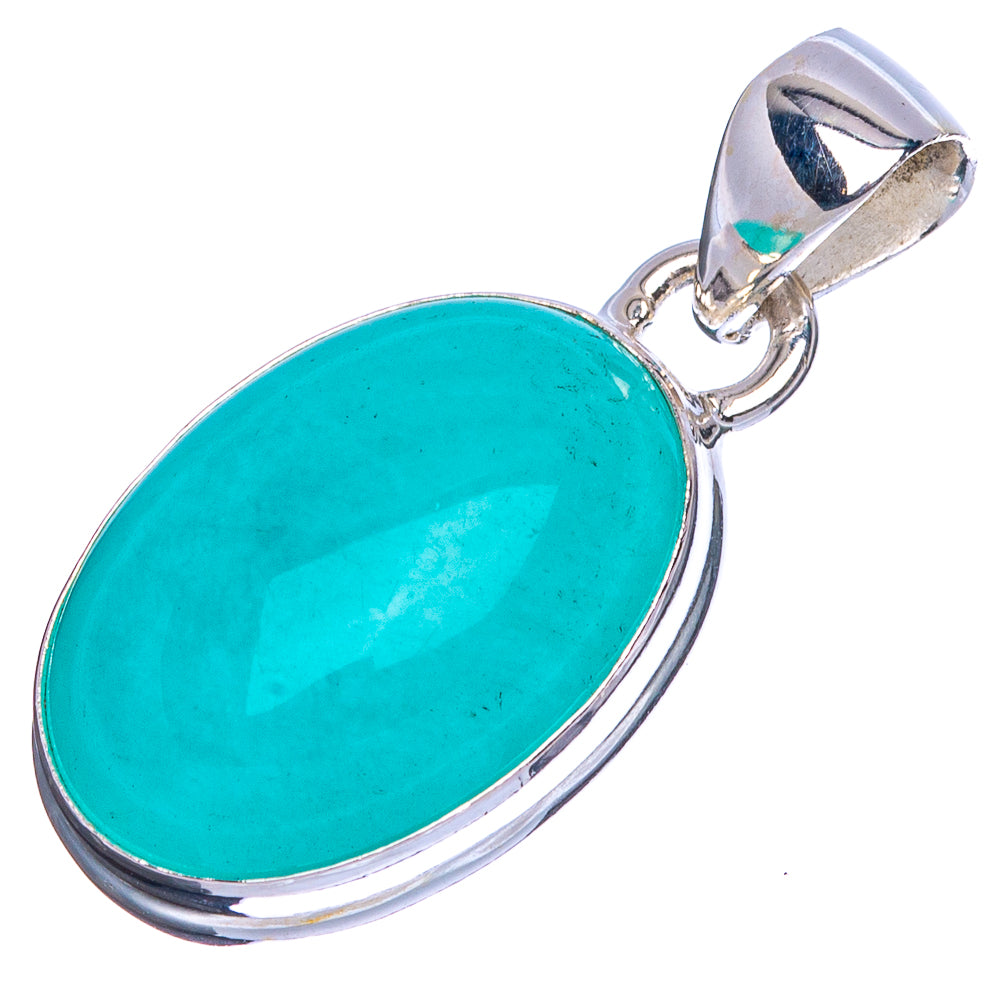 Amazonite Pendant 1 1/8" (925 Sterling Silver) P41773