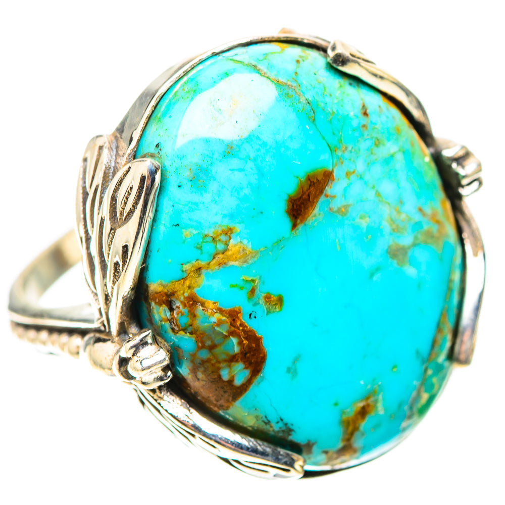 Tibetan Turquoise Ring Size 7.25 (925 Sterling Silver) RING138707