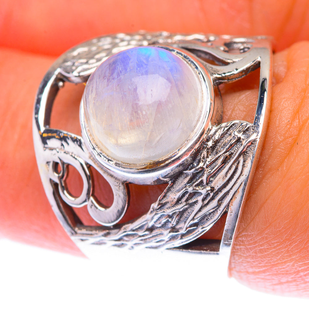 Rainbow Moonstone Ring Size 7 (925 Sterling Silver) RING139905