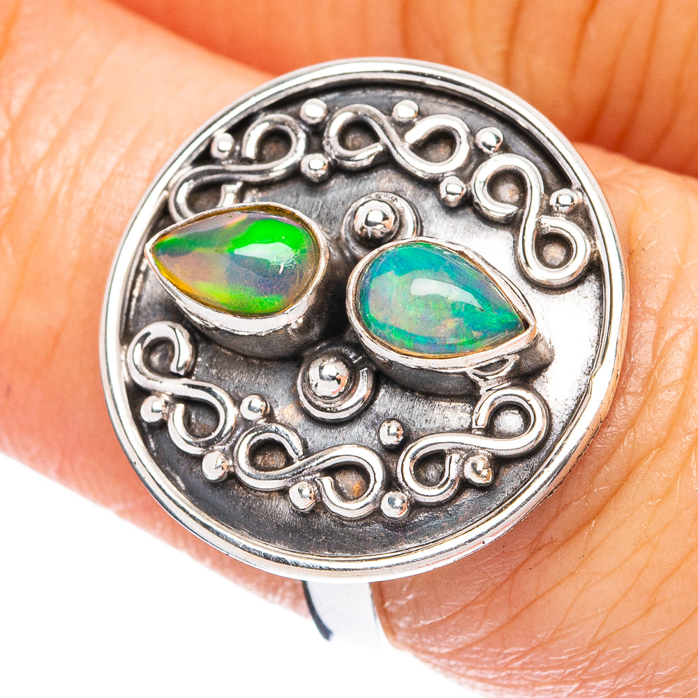 Rare  Ethiopian Opal Ring Size 7 (925 Sterling Silver) R3745