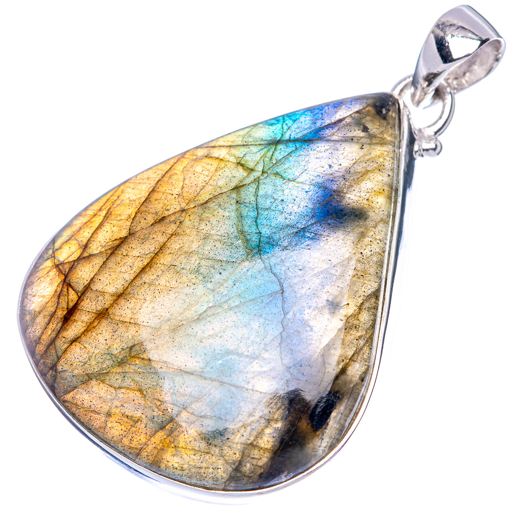 Labradorite Pendant 1 7/8" (925 Sterling Silver) P42548