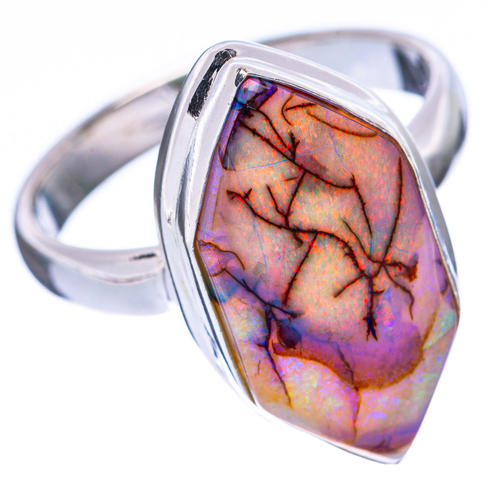 Rare Sterling Opal Ring Size 8.25 (925 Sterling Silver) R2188