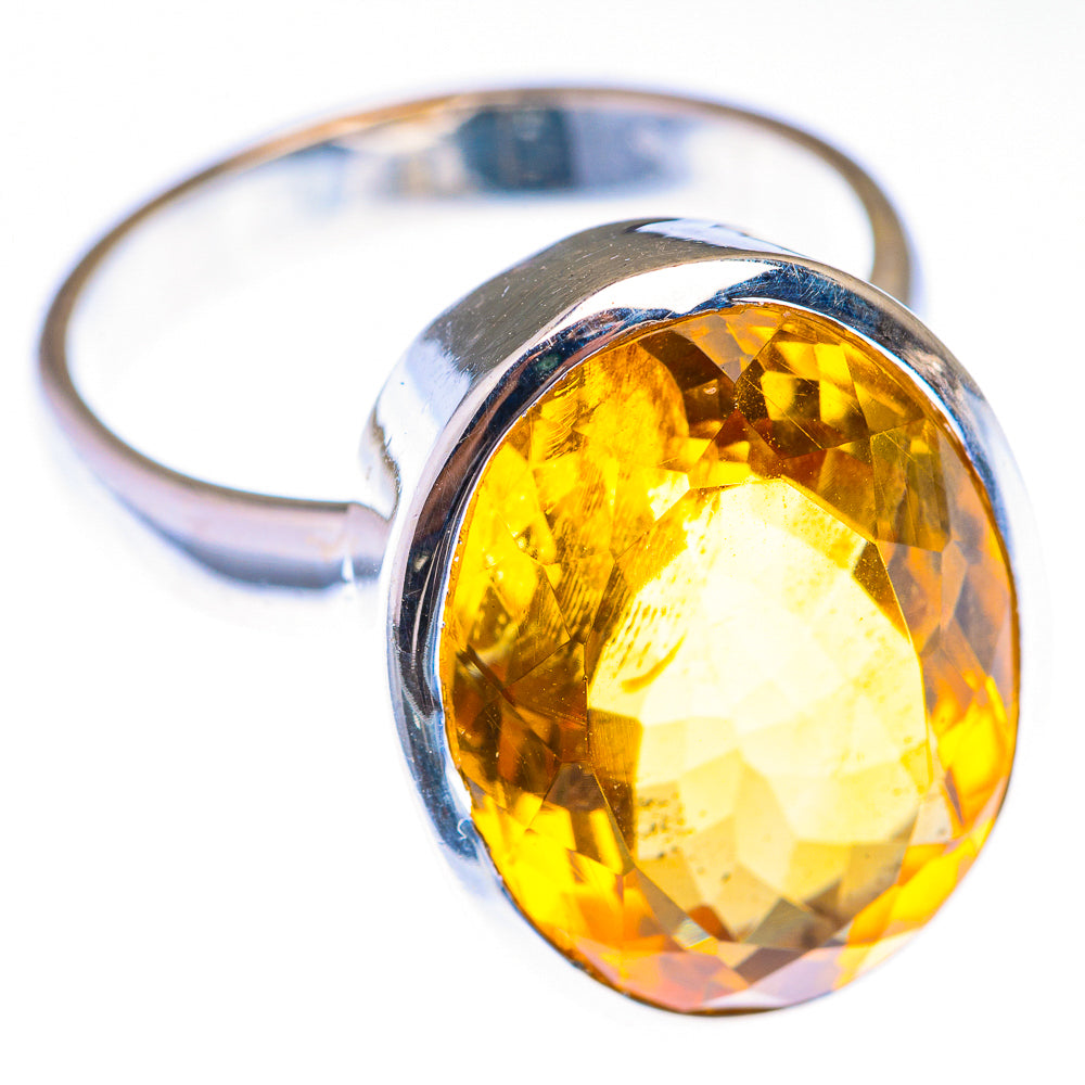 Faceted Citrine Ring Size 10 (925 Sterling Silver) RING139923